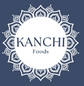 Kanchi Foods logo on a dark blue background